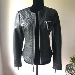Neiman Marcus Leather Motorcycle Jacket